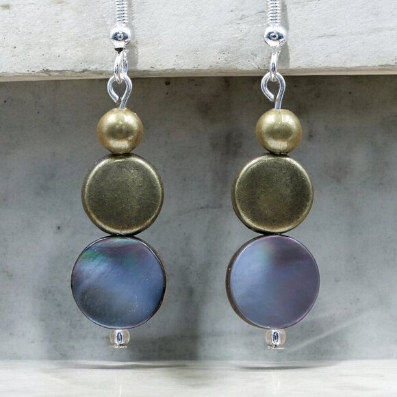 Mystic Shell Drop Earrings - Picture 1 of 4